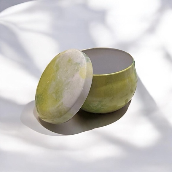 Small Colorful Marble Patterned Tins 1.9"W x 1.5"H - 8 Tins With Lids - Picture 9 of 11